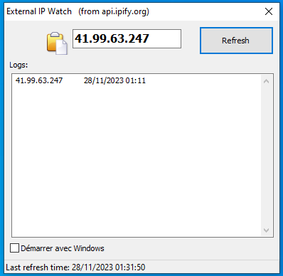 External IP Watch