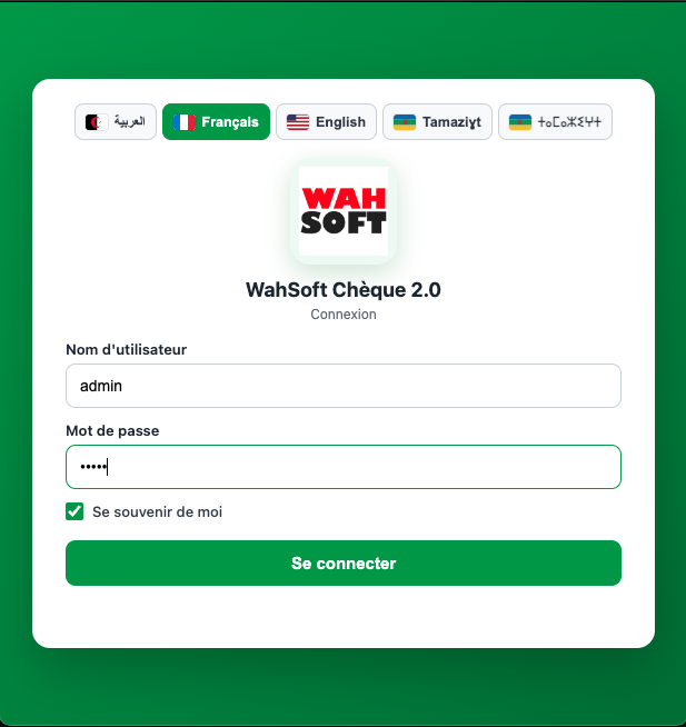 Connexion multilingue